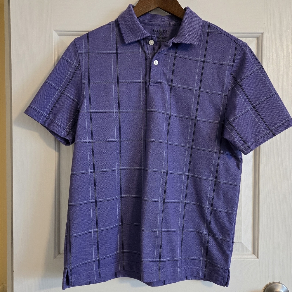 Men's Van Heusen Purple and Maroon Polo Shirts Set - Picture 7 of 9